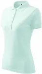 Moteriški elegantiški polo marškinėliai, ledo žalia Moteriški elegantiški polo marškinėliai, ledo žalia