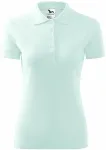Moteriški elegantiški polo marškinėliai, ledo žalia Moteriški elegantiški polo marškinėliai, ledo žalia