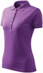 Moteriški elegantiški polo marškinėliai, violetinė